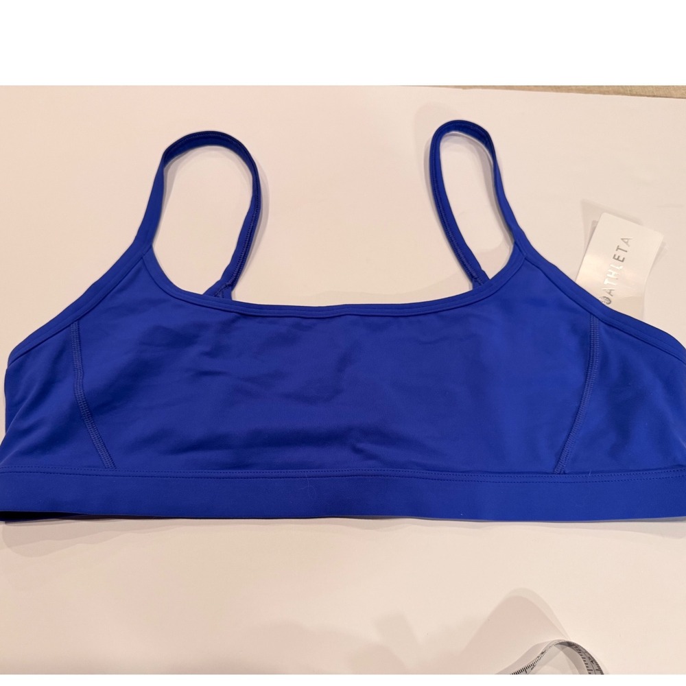 Athleta Square Neck Bra Royal Blue Sports Bra XL NWT 769495-25-2-0005